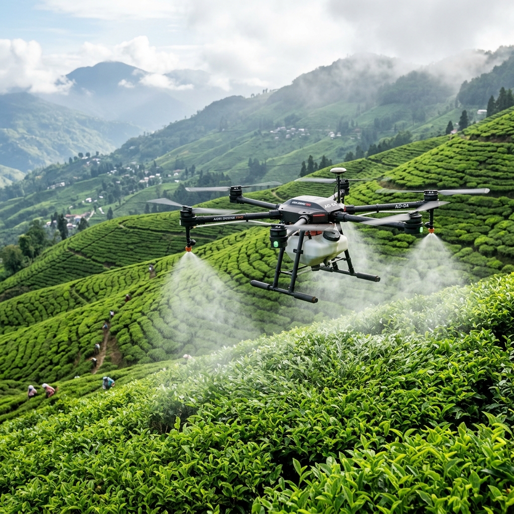 Tea Estate Drone Flight
